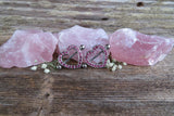 Chunky Heart Pink Gems 14G or 16G Nipple Shields Pair