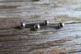 14G Steel All Lengths 100% Surgical Steel 316L Barbell Nipple Ring Tongue Ring 14G (1.6mm) Piercing Small Balls