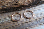 Set of Two Rose Gold Ion Plated Endless Hoop Surgical Steel 316L Piercing 20G 18G 16G Lot of 2