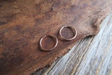 Set of Two Rose Gold Ion Plated Endless Hoop Surgical Steel 316L Piercing 20G 18G 16G Lot of 2