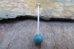 Labradorite Natural Stone Pregnancy Bio-flex Belly Ring