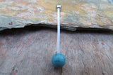 Labradorite Natural Stone Pregnancy Bio-flex Belly Ring