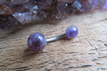 Custom Lengths Sparkly Galaxy Stone Belly Ring 14g (1.6mm) Piercing 8mm 10mm 12mm