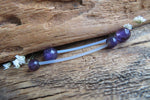 Amethyst Natural Stone Pregnancy Bio-flex Belly Ring