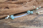 Green Aventurine Natural Stone Pregnancy Bio-flex Belly Ring 5mm 8mm Stones