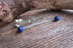 Lapis Lazuli Natural Stone Pregnancy Bio-flex Belly Ring