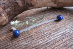 Lapis Lazuli Natural Stone Pregnancy Bio-flex Belly Ring