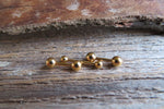 16G Gold Ion Plated Surgical Steel 316L Barbell Nipple Ring Tongue Ring 16G (1.2mm) Piercing All Lengths Small Balls