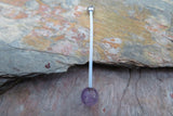 Rutile Quartz Natural Stone Pregnancy Bio-flex Belly Ring