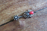 Black Widow Crystal Spider Belly Ring 14g (1.6mm) Piercing