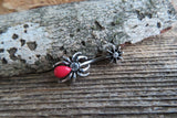 Black Widow Crystal Spider Belly Ring 14g (1.6mm) Piercing