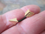 Custom Lengths Arrow Belly Ring 14G (1.6mm) Piercing