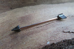 Arrow Black Ion Plated 14G Industrial Surgical Steel Barbell Piercing 14G (1.6mm)