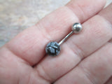 Choose Your Stone Natural 8mm Stone & Length Belly Ring VCH 14G (1.6mm) Piercing