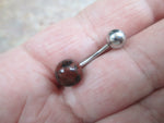 Choose Your Stone Natural 8mm Stone & Length Belly Ring VCH 14G (1.6mm) Piercing