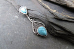 Bohemian Turquoise Howlite Belly Ring 14g (1.6mm) Piercing