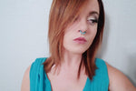 Boho Faux Turquoise Faux Fake Septum Non Piercing