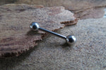 Internally Threaded 14G 100% Surgical Steel 316L Barbell Nipple Ring Tongue Ring 14G (1.6mm) Piercing All Lengths