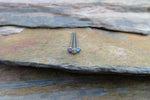 Lot of Two Pink Fishtail Fire Opal Surgical Steel Nose Piercing Cut to Size 20G (0.81mm) Set of 2