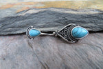 Bohemian Turquoise Howlite Belly Ring 14g (1.6mm) Piercing