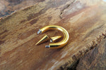 12G 10G 8G Gold IP Horseshoe Long 8mm Spike Surgical Steel Barbell Piercing 12G (2.0mm) 10G (2.5mm) Septum Piercing