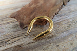 12G 10G 8G Gold IP Horseshoe Long 8mm Spike Surgical Steel Barbell Piercing 12G (2.0mm) 10G (2.5mm) Septum Piercing