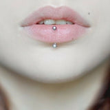 Vertical Lip 100% Surgical Steel Curve Eyebrow Rook Barbell Ring 16g (1.2mm) Lip Piercing Belly Ring