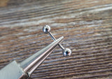 Gold IP Vertical Lip 100% Surgical Steel Curve Eyebrow Rook Barbell Ring 16g (1.2mm) Lip Piercing Belly Ring