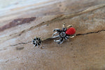 Black Widow Crystal Spider Belly Ring 14g (1.6mm) Piercing