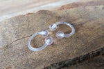 Set of Two 16G Clear Hide Piercing Bioflex Horseshoe Cartilage Septum Daith Retainer MRI Surgery Piercings Lot of 2 16G (1.2mm)