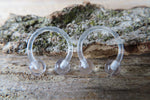 Set of Two 16G Clear Hide Piercing Bioflex Horseshoe Cartilage Septum Daith Retainer MRI Surgery Piercings Lot of 2 16G (1.2mm)