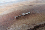 Long 16G 14G 12mm Extreme Spike Cartilage Labret Lip Flatback Surgical Steel Barbell Piercing 16G (1.2mm) 14g (1.6mm)