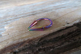 12G Rainbow IP Horseshoe Long 12mm Spike Surgical Steel Barbell Piercing 12G (2.0mm) Septum Limited Edition