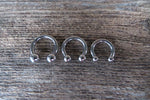 10G 12G Horseshoe Surgical Steel Barbell Piercing 10G (2.5mm) 12G (2.0mm) Septum