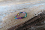 12G Rainbow IP Horseshoe Long 12mm Spike Surgical Steel Barbell Piercing 12G (2.0mm) Septum Limited Edition