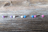 White Opal Floating Minimalist Belly Ring 14g VCH Internally Threaded Piercing Custom Lengths