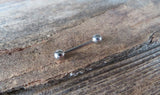 14G Basic Barbell 100% Surgical Steel 316L Barbells Nipple Ring Tongue Ring 14G (1.6mm) Piercing All Lengths Small Balls