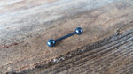 14G Blue Ion Plated Basic Barbell Surgical Steel Barbell Nipple Ring Tongue Ring Bridge 14G (1.6mm) Piercing