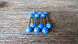 14G Blue Opal Surgical Steel Nipple Tongue Ring Barbell 14G (1.6mm) Piercing