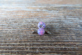 Custom Lengths Lavender Purple 5mm and 6mm Double Opals Belly Ring Christina VCH 14G (1.6mm) Piercing Opal Belly Ring Hood Piercing