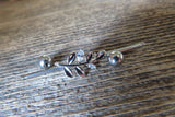 Gold IP Vine CZ Industrial Surgical Steel Barbell Piercing 14G (1.6mm) 32mm 35mm 38mm