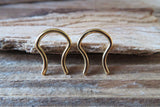 Gold IP Set of Two 100% Surgical Steel Septum Retainers 16G 14G 12G 10G Lot of 2 Pair of 2 Septum Retainers