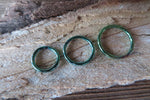 Green Ion Plated Septum Hinged Seamless Hoop Surgical Steel 316L Piercing 16G 8mm 10mm 12mm Septum Cartilage Daith Piercing