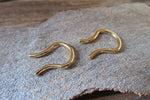 Gold IP Set of Two 100% Surgical Steel Septum Retainers 16G 14G 12G 10G Lot of 2 Pair of 2 Septum Retainers