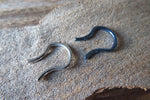 Blue & Silver Set of Two 100% Surgical Steel Septum Retainers 16G 14G Lot of 2 Pair of 2 Septum Retainers