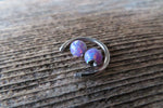 Lavender Opal 6G 8G 10G 12G 14G Horseshoe Septum 100% Surgical Steel Externally Threaded Piercing 10G (2.5mm) 12G (2.0mm) 14G (1.6mm)