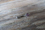 Amethyst Stone Floating Minimalist 100% Surgical Steel Belly Ring 14g VCH Internally Threaded Piercing Custom Lengths