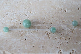 Green Aventurine Natural Stone Pregnancy Bio-flex Belly Ring 5mm 8mm Stones