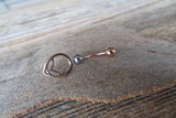 Alien Custom Lengths Belly Ring VCH 14G (1.6mm) Piercing Gold Rose Gold