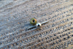 Special Edition Unakite Titanium Ti6Al4V ELI Implant Grade 6mm Natural Stone Barbell Tongue Ring 14g (1.6mm) Piercing